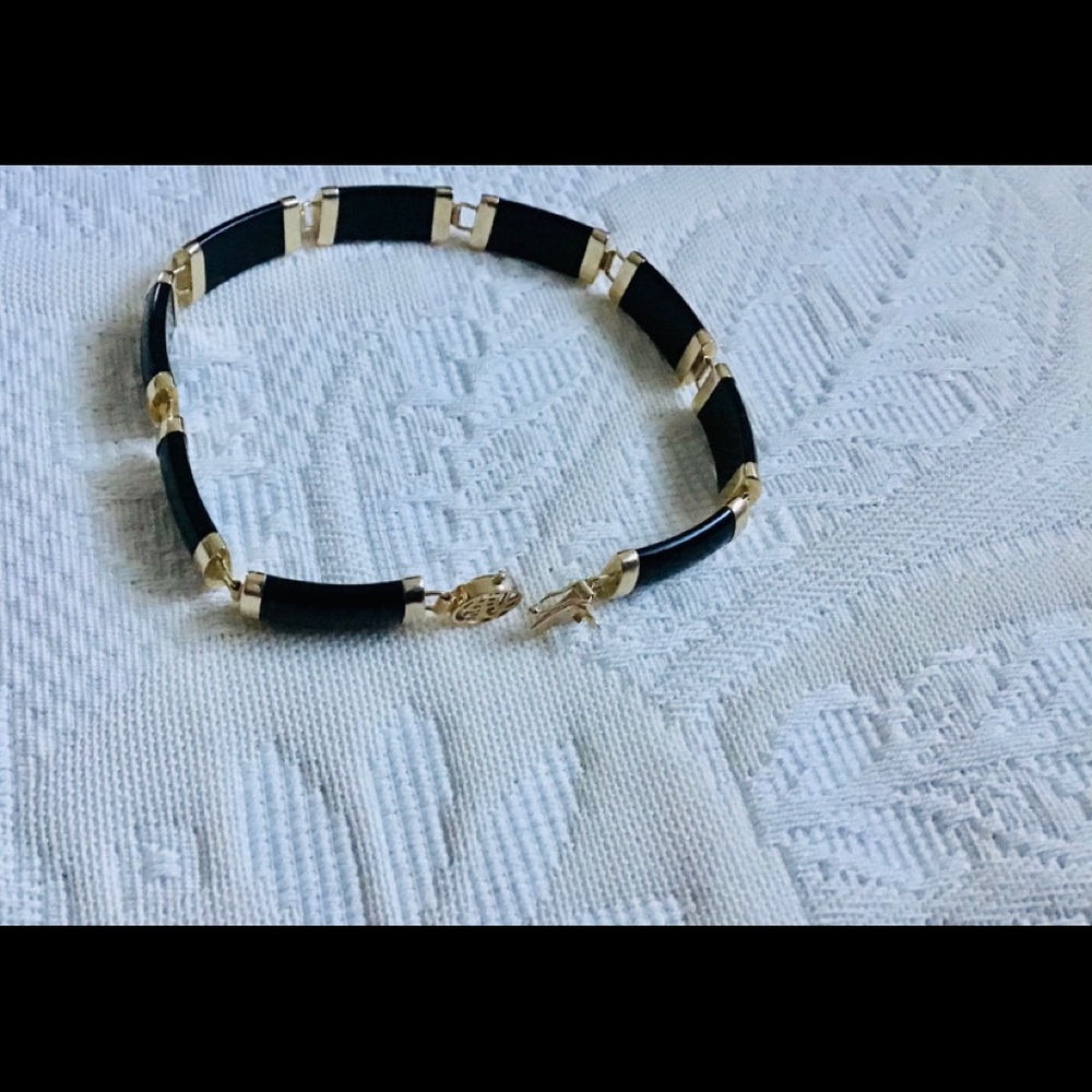 14K Black Onyx bracelet